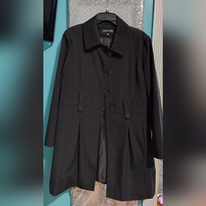 Anne Klein dress Coat Size Large Black